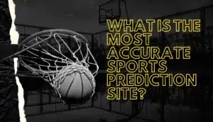 Basketball scoring in a net under night sky